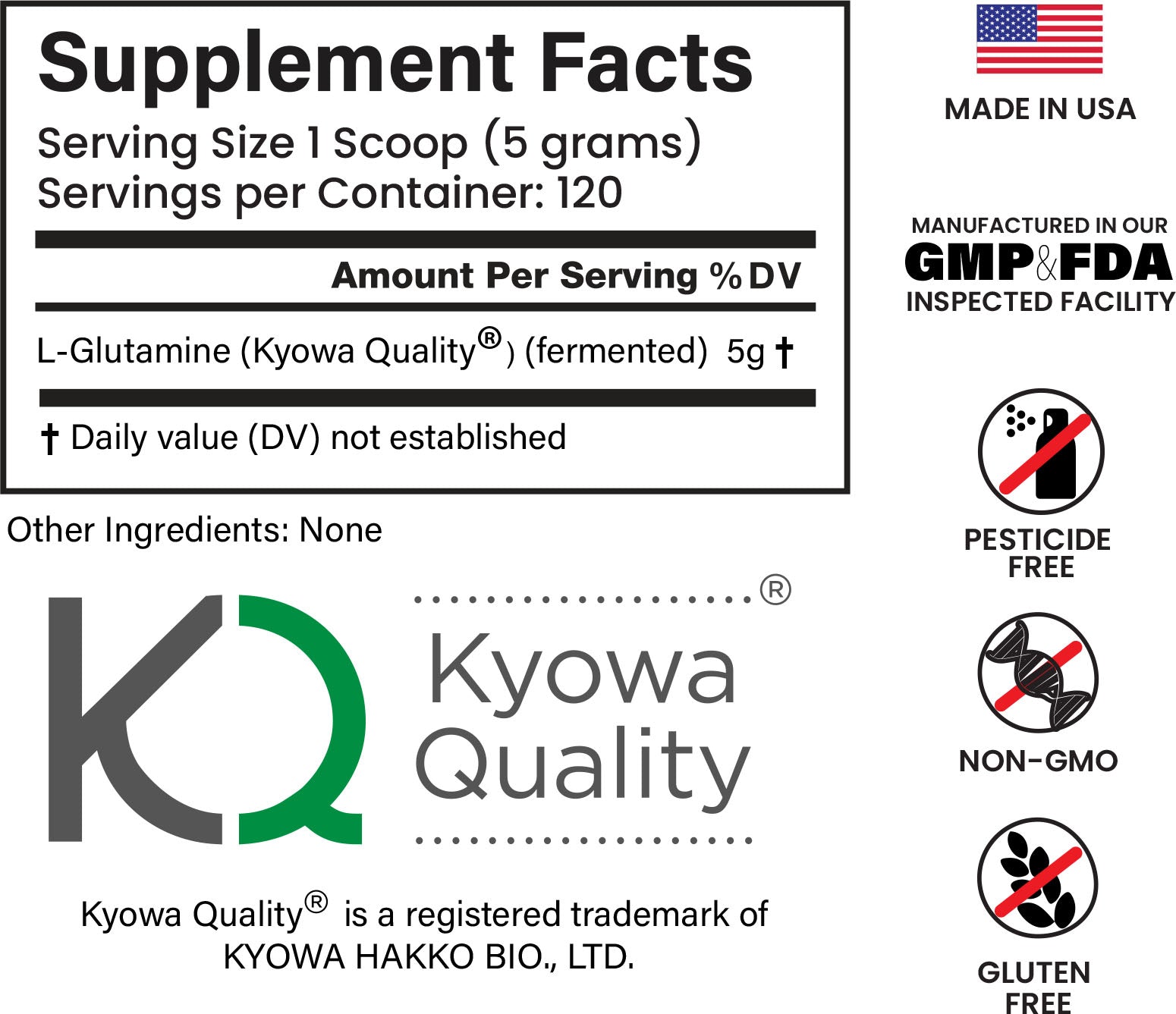 L-GLUTAMINE POWDER 600 GRAMS