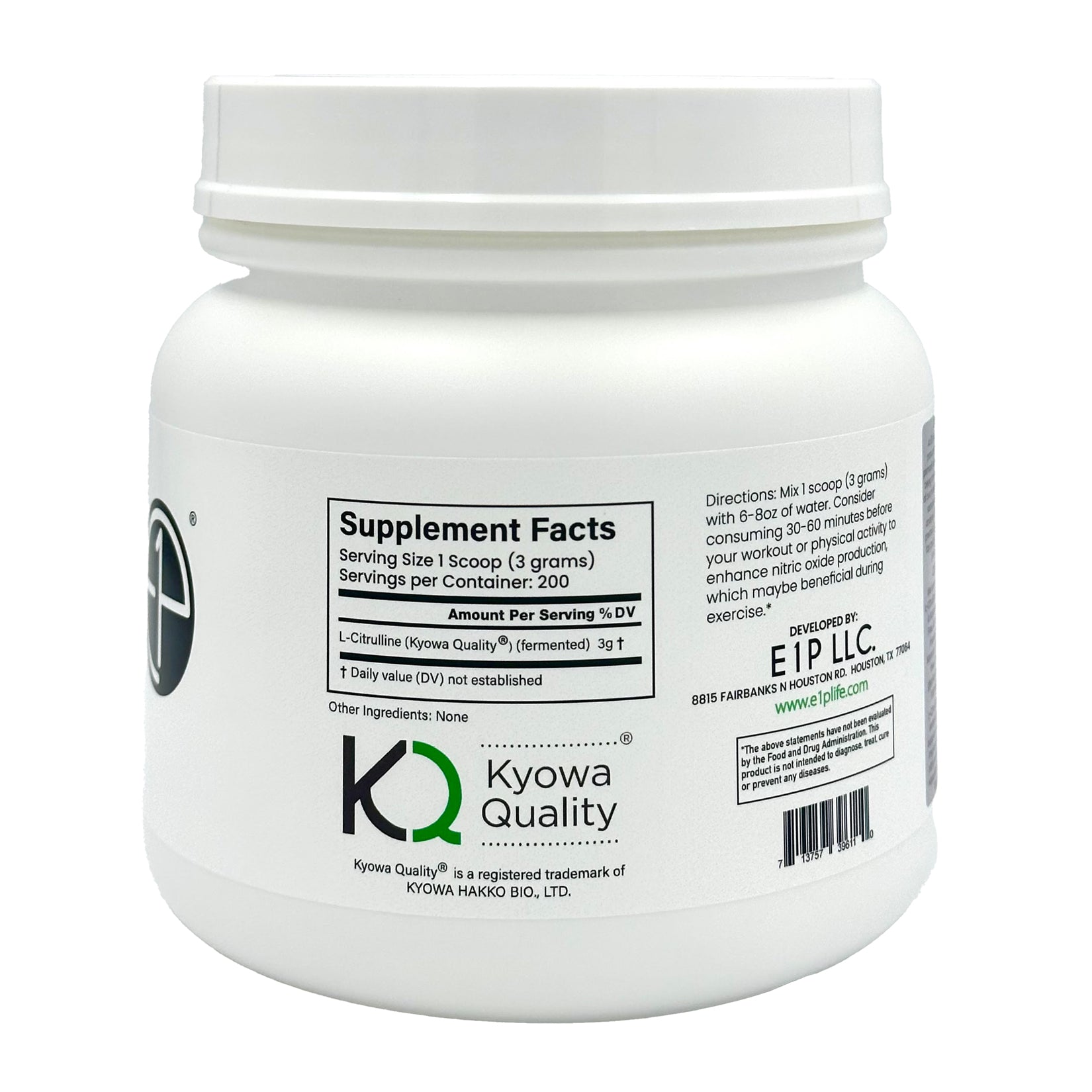 L-CITRULLINE POWDER 600 GRAMS