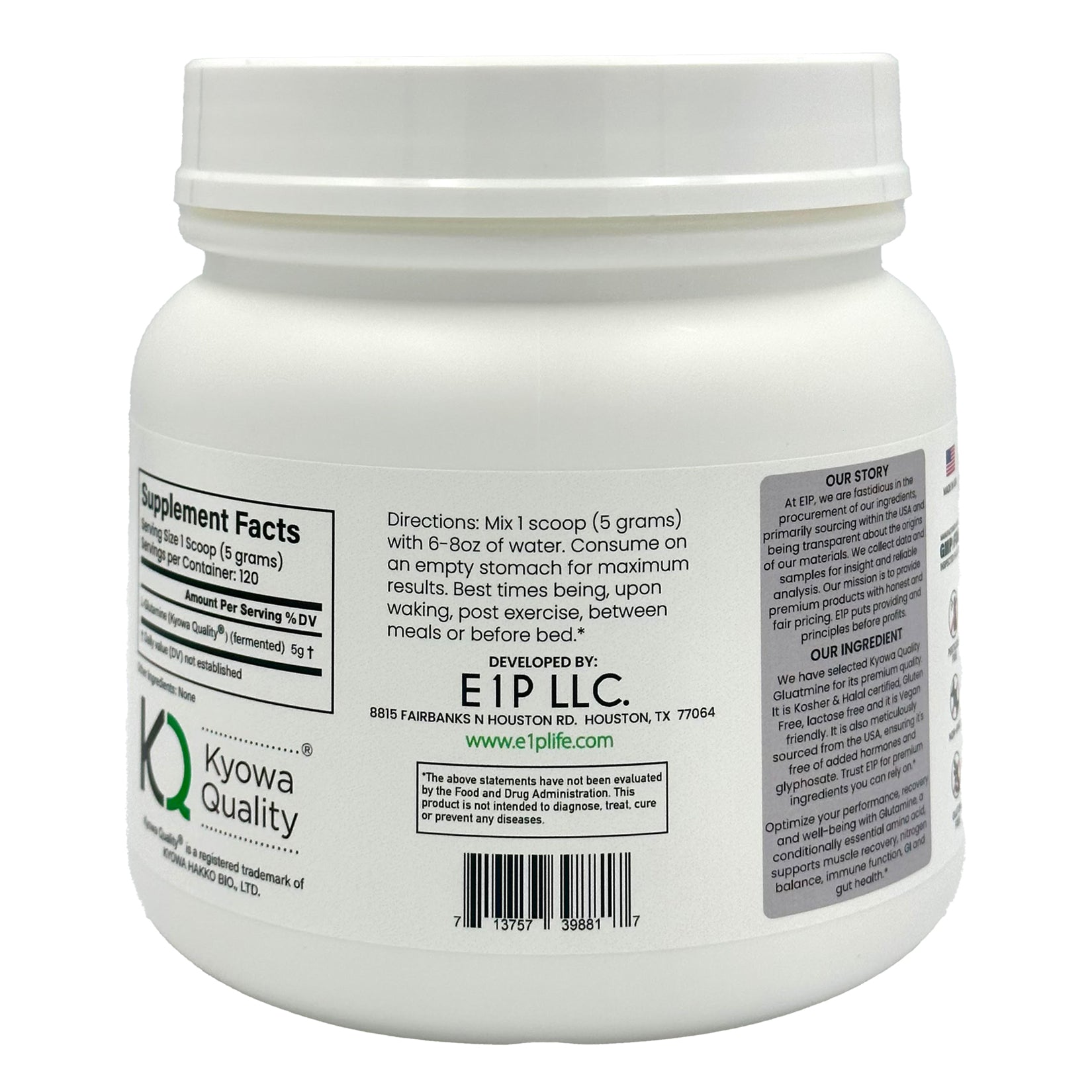 L-GLUTAMINE POWDER 600 GRAMS