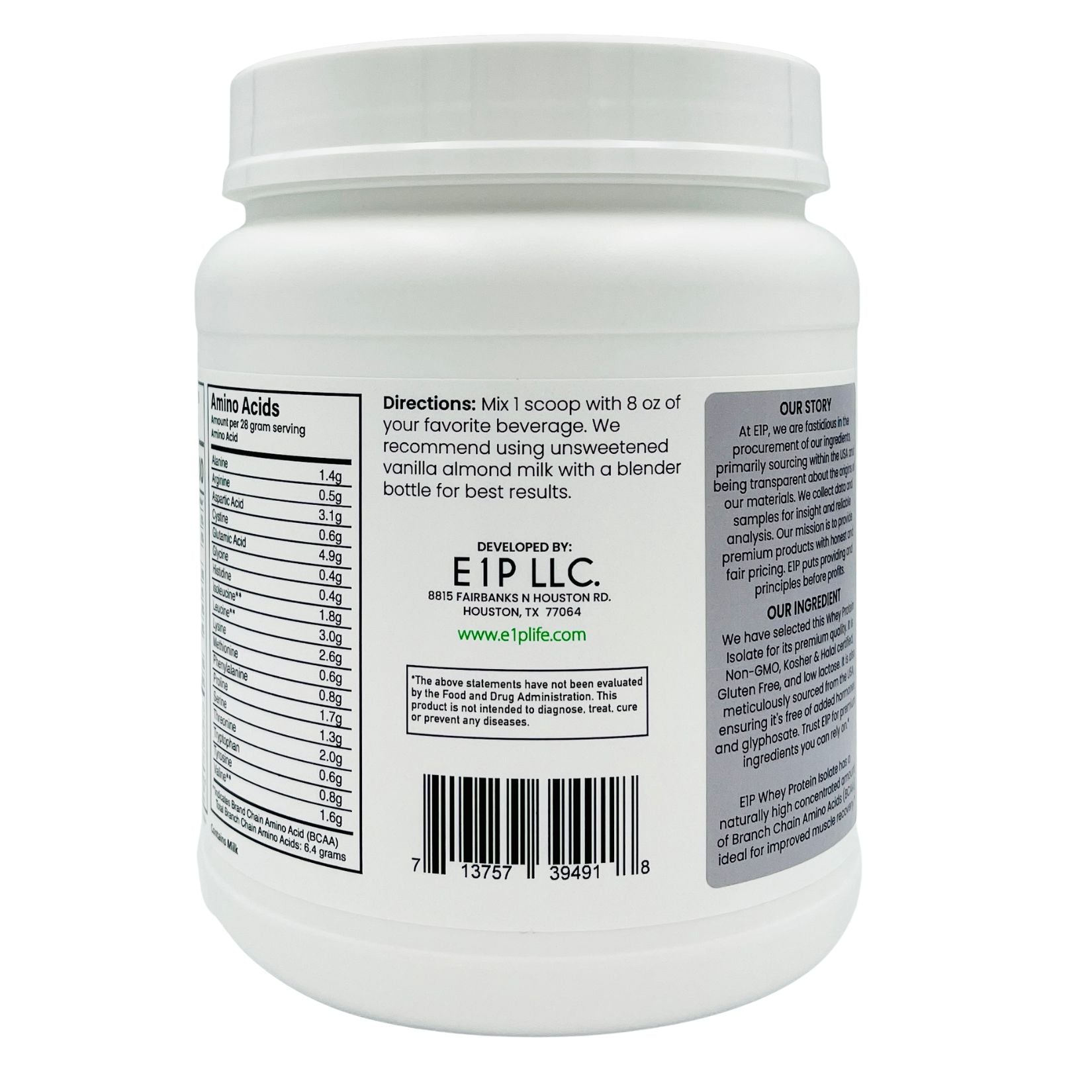 WHEY PROTEIN ISOLATE 1 LB UNFLAVORED