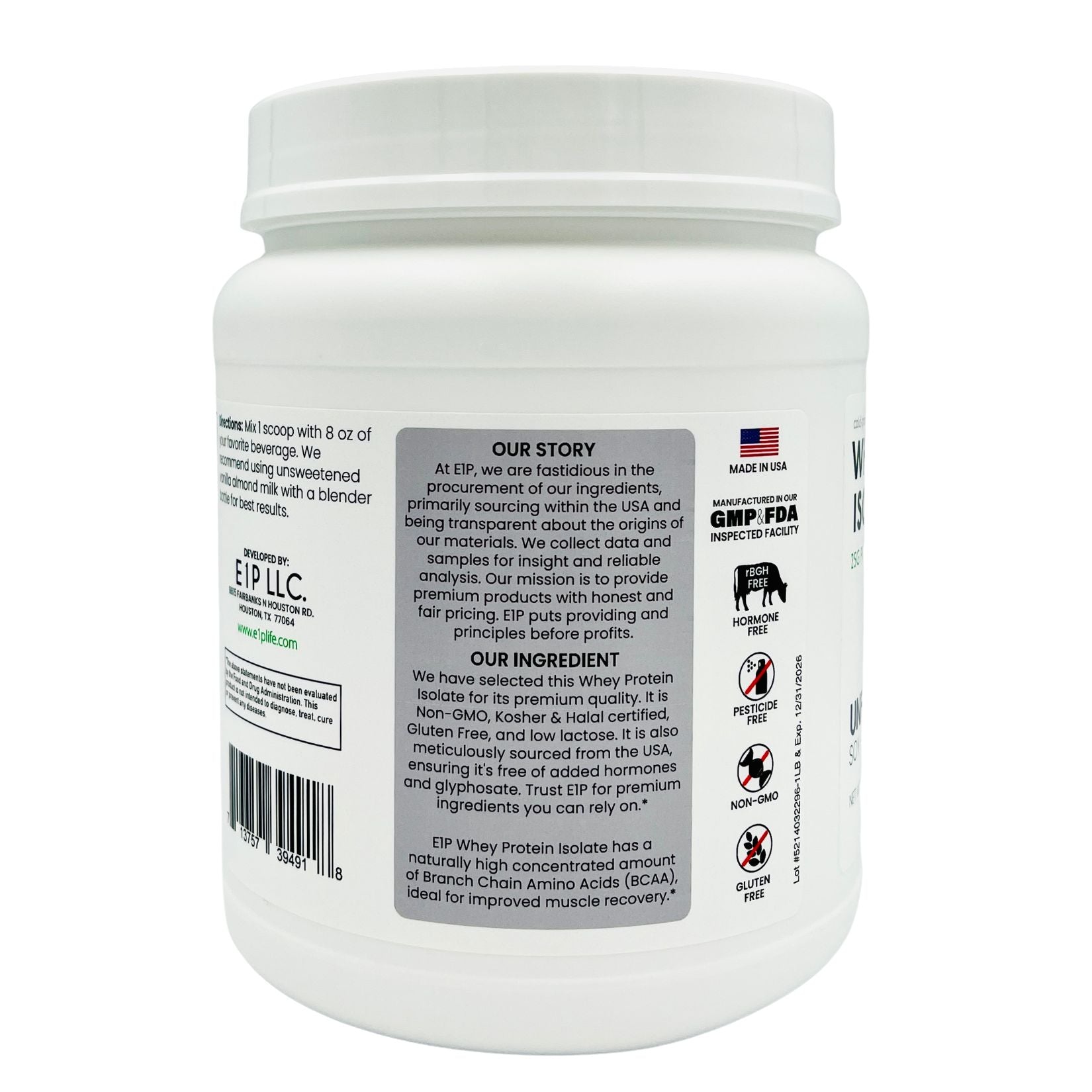 WHEY PROTEIN ISOLATE 1 LB UNFLAVORED