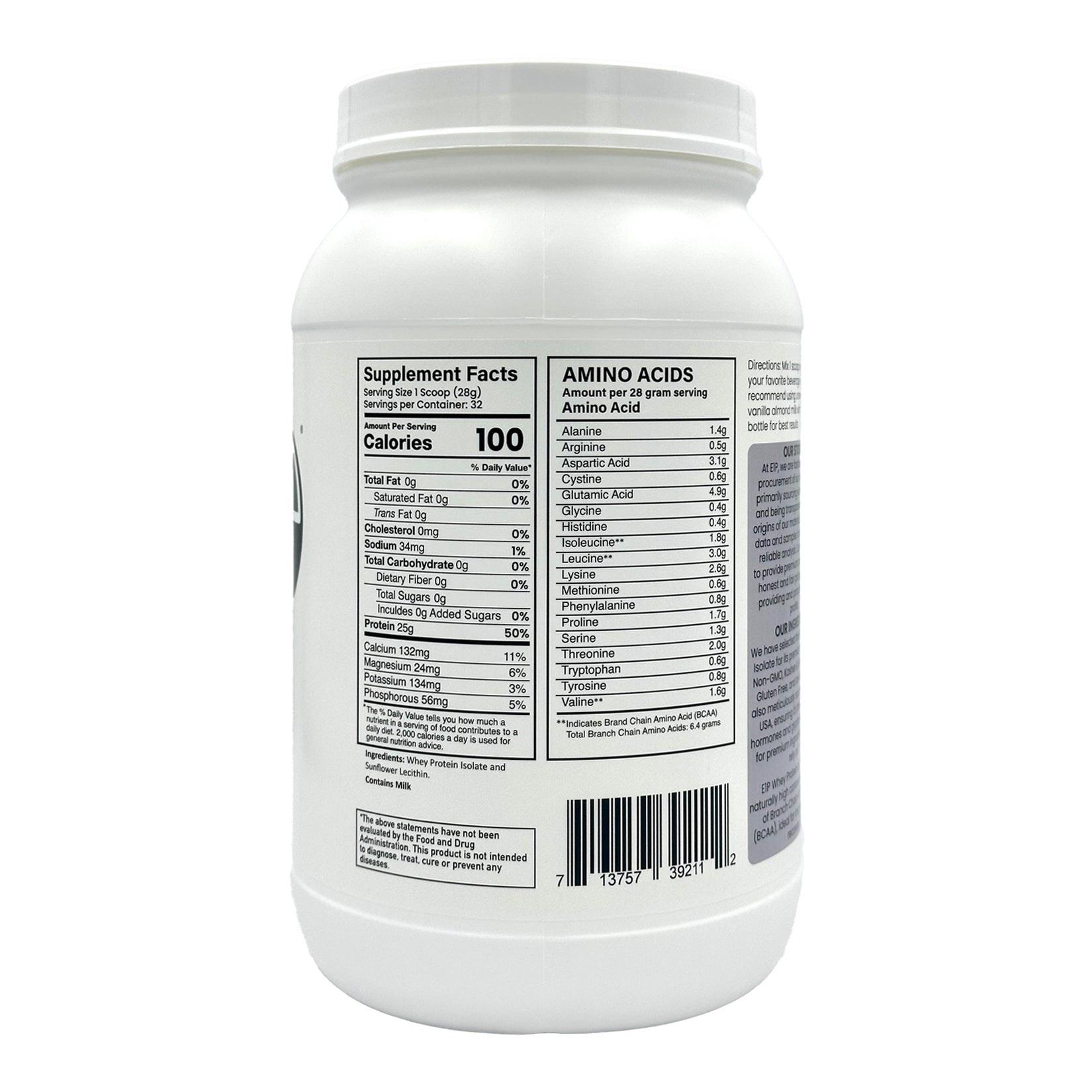 WHEY PROTEIN ISOLATE 2 LBS UNFLAVORED